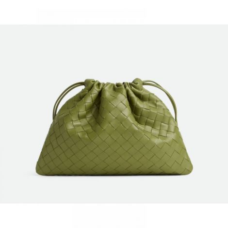 HOP Örgü İşlemeli Deri Çanta YEŞİL