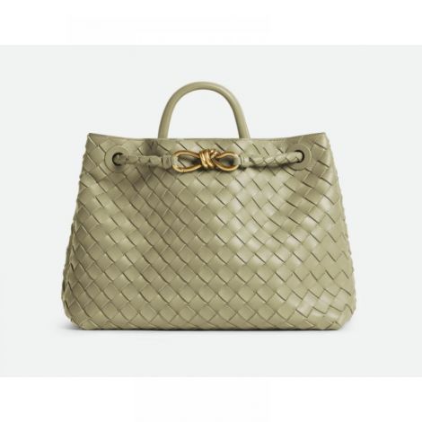 ANDİMO Örgü İşleme Deri Çanta YEŞİL