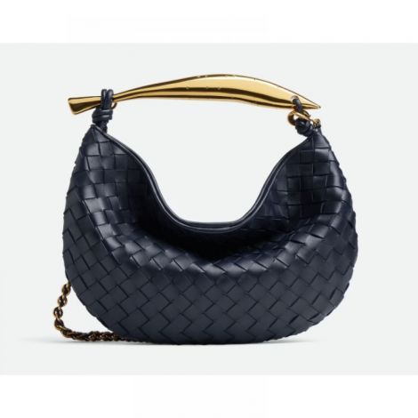 SARDIN Örgü İşlemeli Deri Çanta SİYAH